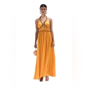Cult Gaia Salee Gown in Marigold